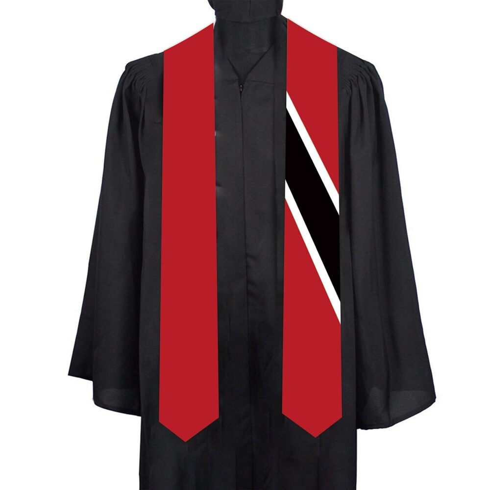 3304 Trinidad Tobago Country flags Graduation Stole scarf class of 2025